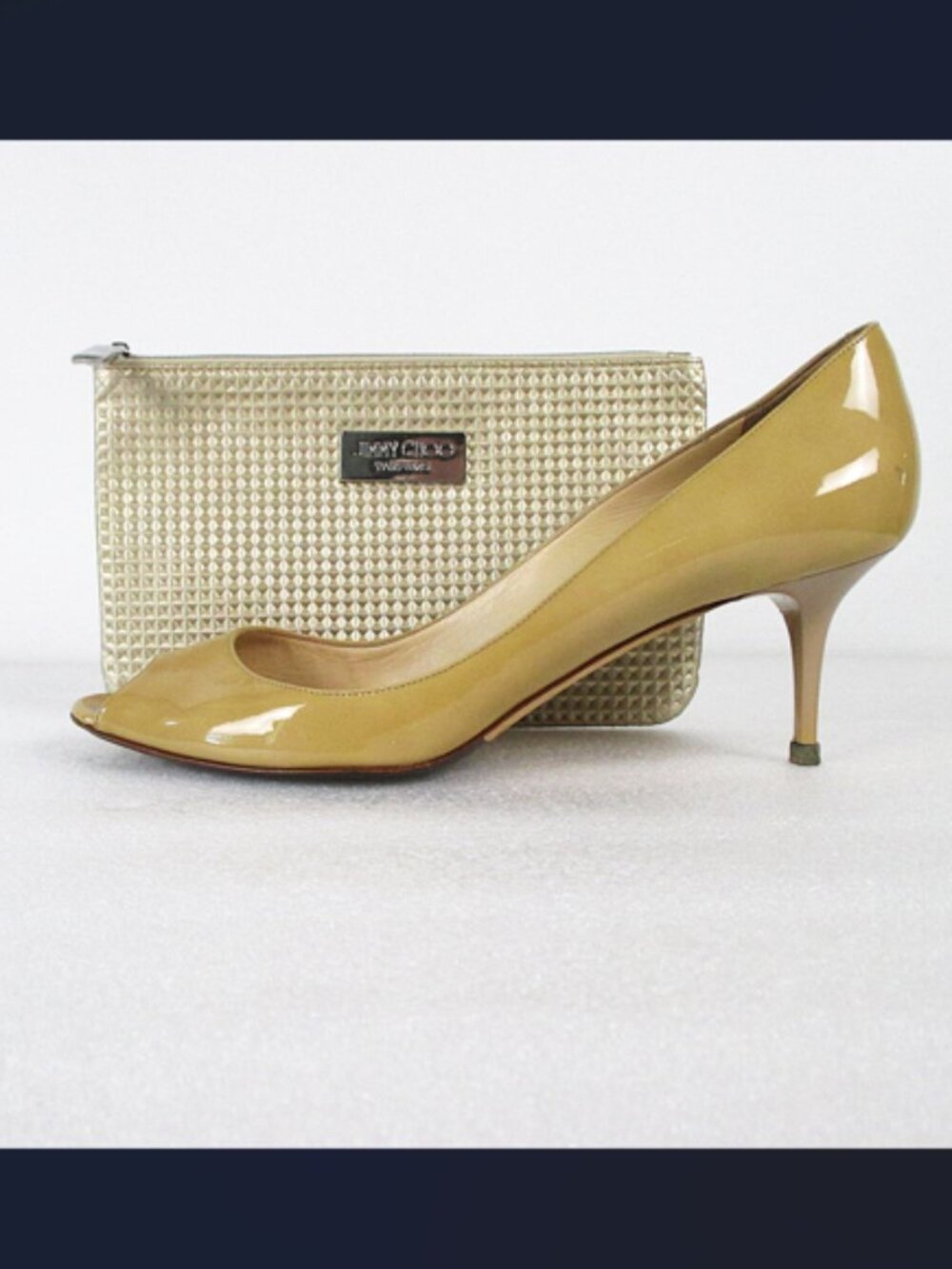 JIMMY CHOO "ISABEL" PEEP TOE PUMPS👠🍾